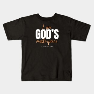 I am God's masterpiece Ephesians 2:10 Christian Kids T-Shirt